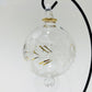 Blown Glass Ornament - Flowers Pattern