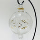 Blown Glass Ornament - Flowers Pattern