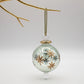 Blown Glass Small Ornament - Starry Night Green