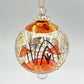 Blown Glass Ornament - Celestial Flowers Red