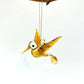 Ethically Handmade Blown Glass Ornament - Hummingbird Flying