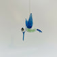 Ethically Sourced Blown Glass Ornament - Hummingbird Posing