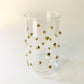 Blown Glass Stemless Glass - Gold Dots