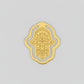 Fair Trade Handcrafted Brass Bookmark in Shape of Hamsa or Khamsa