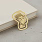 Handcrafted brass bookmark featuring the profile of Nefertiti, a celebrated queen of ancient Egypt