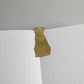 Fair Trade Handcrafted Brass Bookmark in the Shape of the Feline Goddess Bastet, Ancient Egypt Inspired