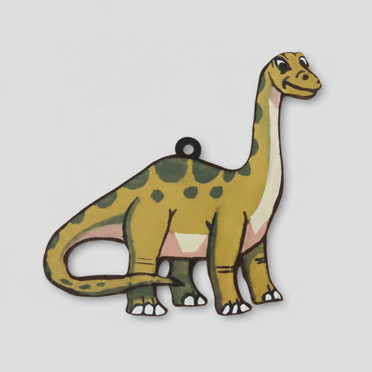 Upcycled Metal Ornament - Brontosaurus