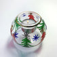 Blown Glass Candle Holder - Christmas Trees