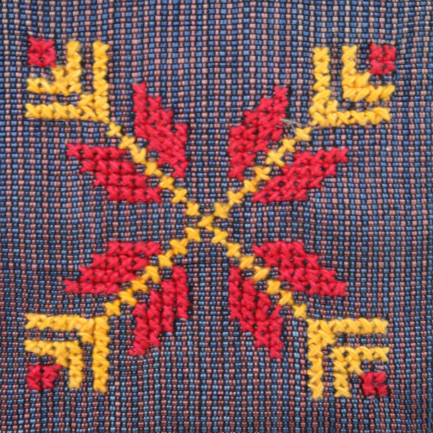 Fair Trade Edith Handcrafted Crossbody - Moiré with Arish traditional stitching, Hand-embroidery, Ethically Handmade, Sustainable Fashion, tatreez, cultural heritage