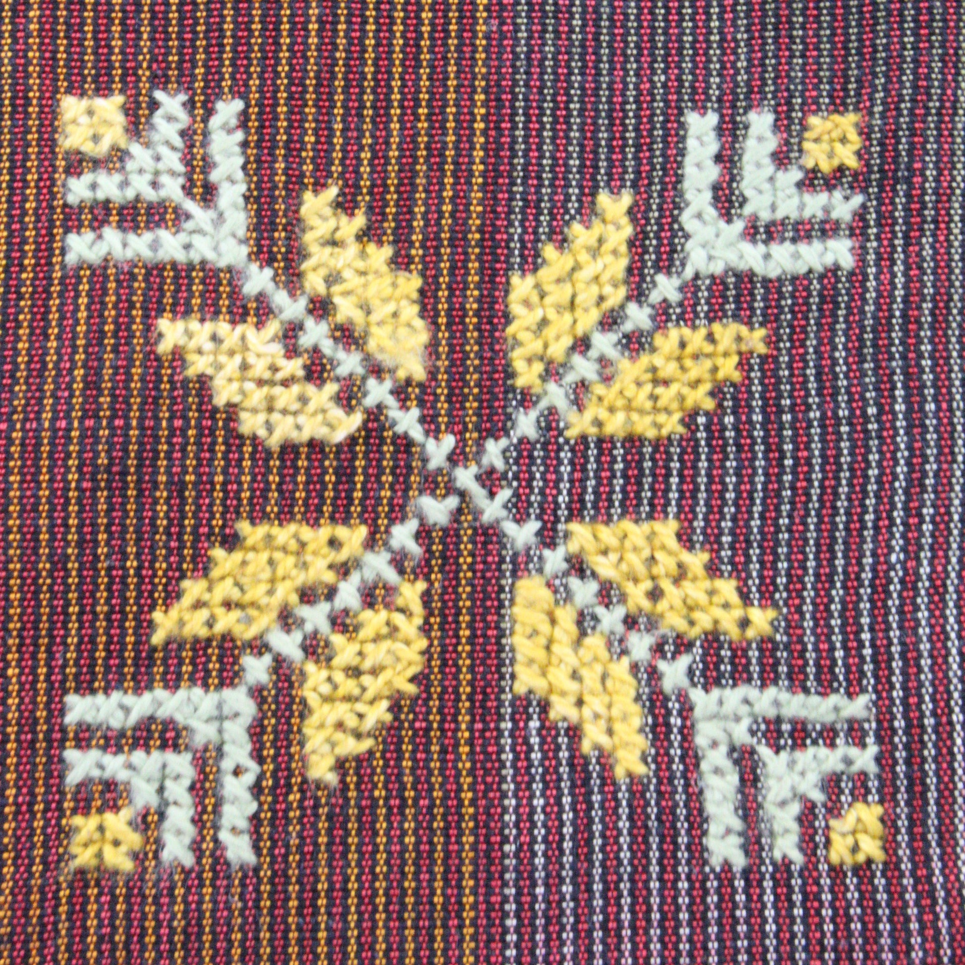 Fair Trade Edith Handcrafted Crossbody - Moiré with Arish traditional stitching, Hand-embroidery, Ethically Handmade, Sustainable Fashion, tatreez, cultural heritage