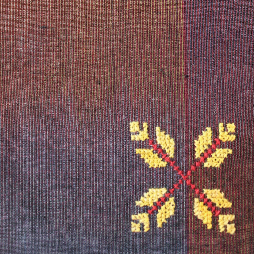 Fair Trade Edith Handcrafted Crossbody - Moiré with Arish traditional stitching, Hand-embroidery, Ethically Handmade, Sustainable Fashion, tatreez, cultural heritage