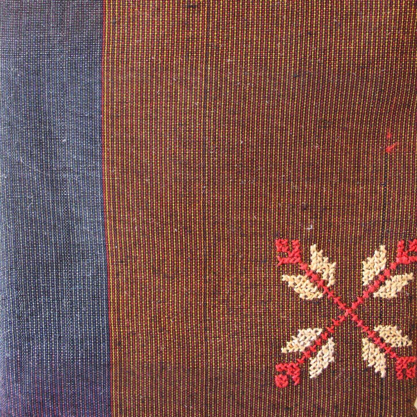 Fair Trade Edith Handcrafted Crossbody - Moiré with Arish traditional stitching, Hand-embroidery, Ethically Handmade, Sustainable Fashion, tatreez, cultural heritage