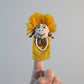 Fair Trade Handmade Finger Puppet - Dandarah, Ethcially Hand-sewn by women artisans