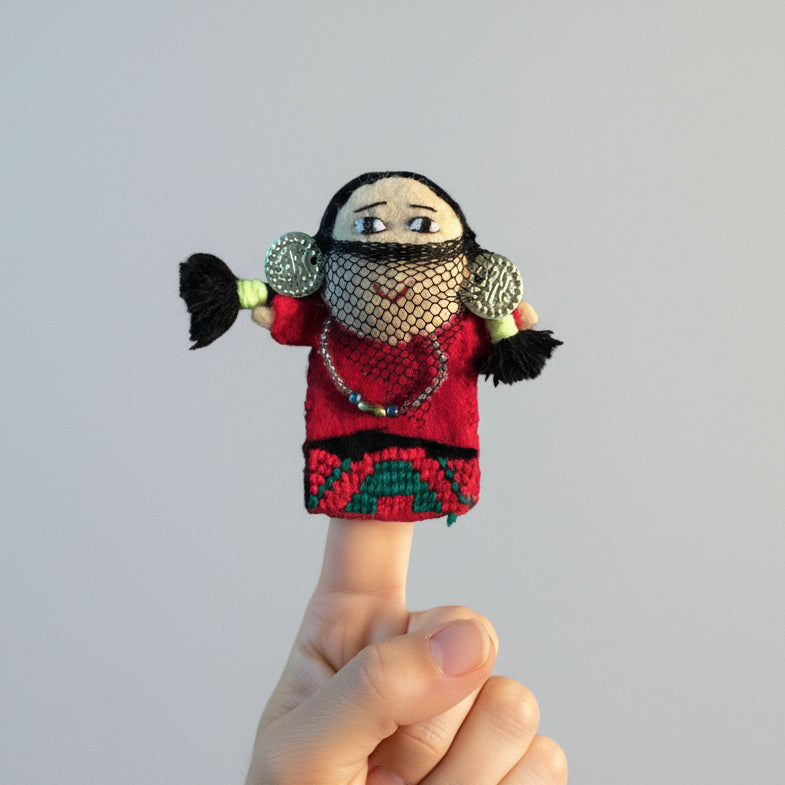 Fair Trade Handmade Finger Puppet - Dandarah, Ethcially Hand-sewn by women artisans