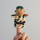 Fair Trade Handmade Finger Puppet - Dandarah, Ethcially Hand-sewn by women artisans