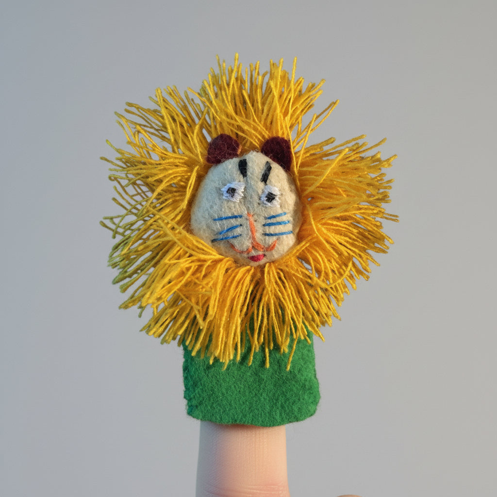 Fair Trade Handmade Finger Puppet - Dandarah, Ethcially Hand-sewn by women artisans