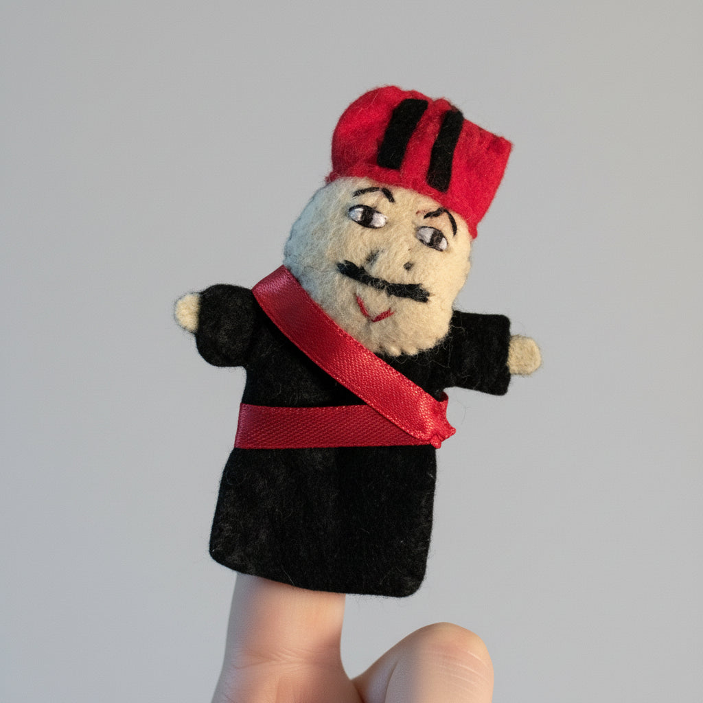 Fair Trade Handmade Finger Puppet - Dandarah, Ethcially Hand-sewn by women artisans