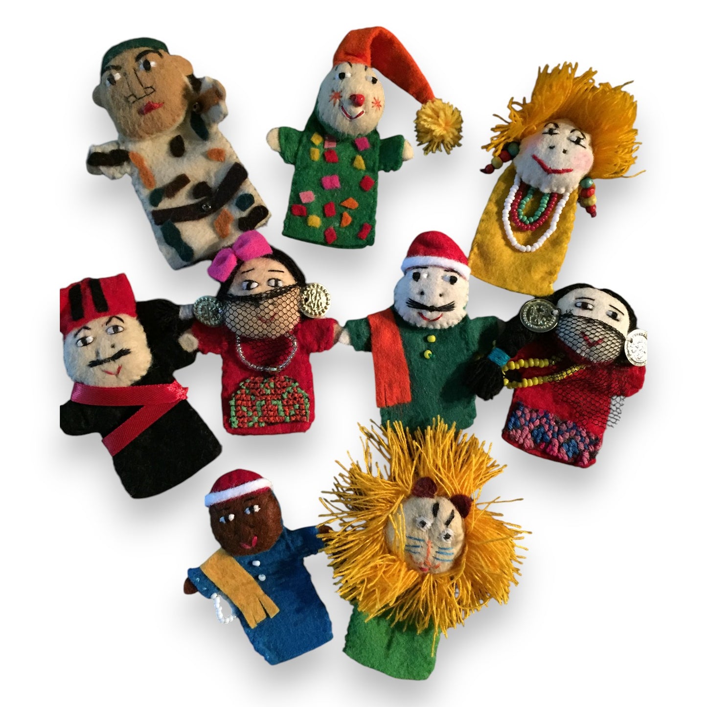 Fair Trade Handmade Finger Puppet - Dandarah, Ethcially Hand-sewn by women artisans