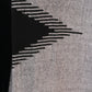 Geometric Handwoven Shawl - Black & White