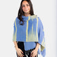 Geometric Handwoven Scarf - Blue & Yellow