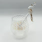 Blown Glass Cocktail Stirrer - Peacock