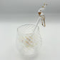 Blown Glass Cocktail Stirrer - Peacock