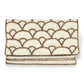 Gold Papyrus Hand-beaded Flap Clutch