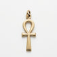 Handmade brass pendant featuring Egyptian Ankh symbol