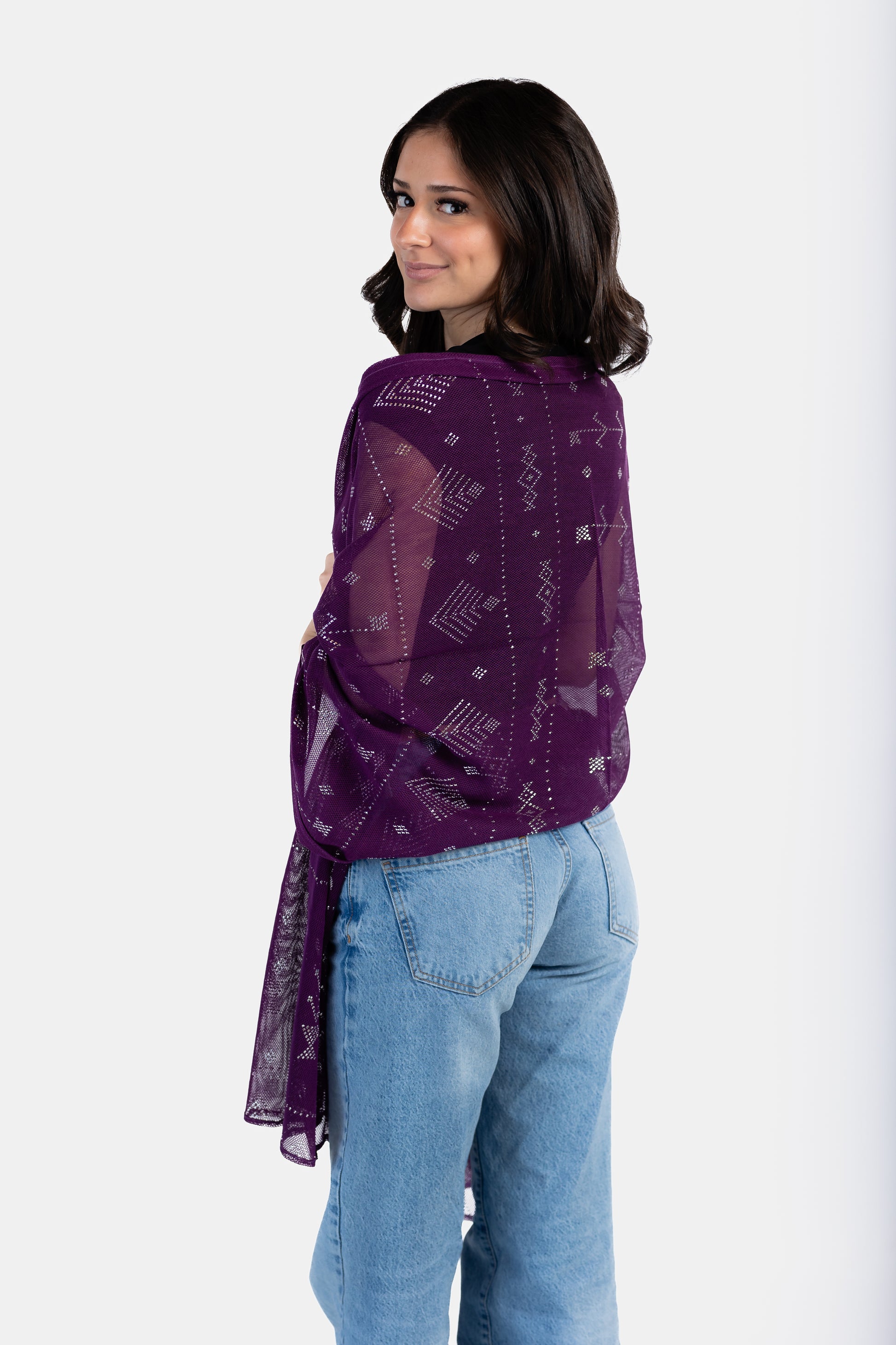 Handmade Transparent Tally Shawl