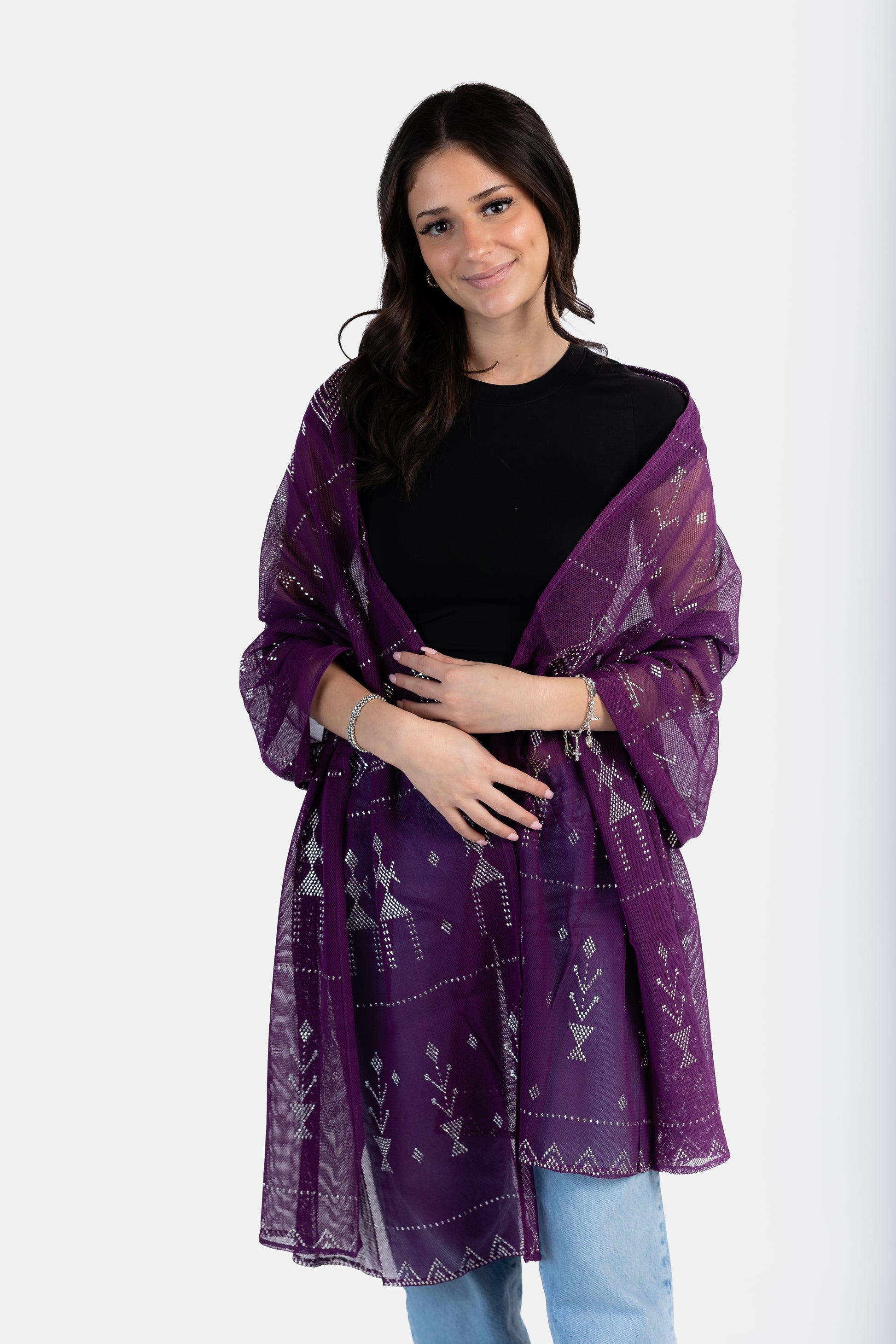 Handmade Transparent Tally Shawl