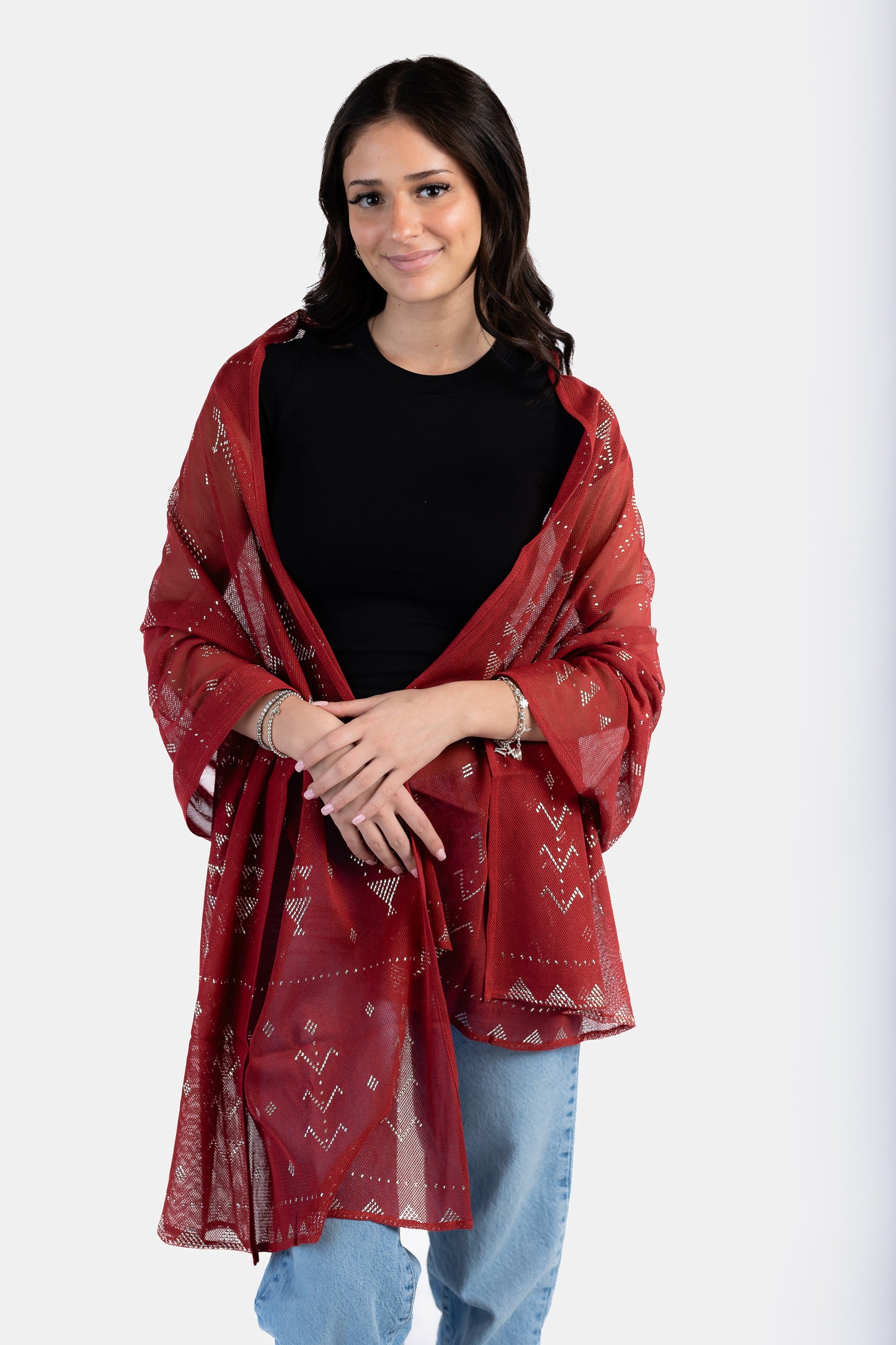 Handmade Transparent Tally Shawl