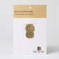 Handmade brass pineapple-shaped bookmark