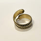 Handmade Brass Ring - Leaf