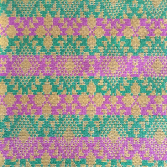 Handwoven Egyptian Cotton Bedcover: Pastel Diamonds - Double/Queen