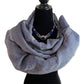 Handwoven Linen Scarf - Navy Blue