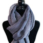 Handwoven Linen Scarf - Navy Blue