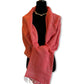 Linen Handwoven Scarf - Watermelon Red