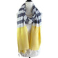 Ethically Handwoven Nautical Stripe with Yellow Band Scarf