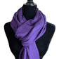 Solid Handwoven Scarf - Purple