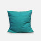 Handwoven Egyptian Cotton Cushion Cover - Solid Color - Dandarah, Green-Blue