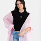 Handwoven Linen Scarf - Delicate Pink