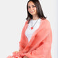 Handwoven Linen Scarf - Scarlet Red