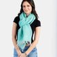Handwoven Linen Scarf - Teal