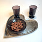 Heart Metal Serving Tray