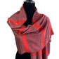 Helyat Handwoven Bamboo Viscose Scarf - Variegated Red & Green