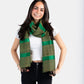 Helyat Handwoven Bamboo Viscose Scarf - Variegated Green