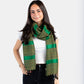 Helyat Handwoven Bamboo Viscose Scarf - Variegated Green