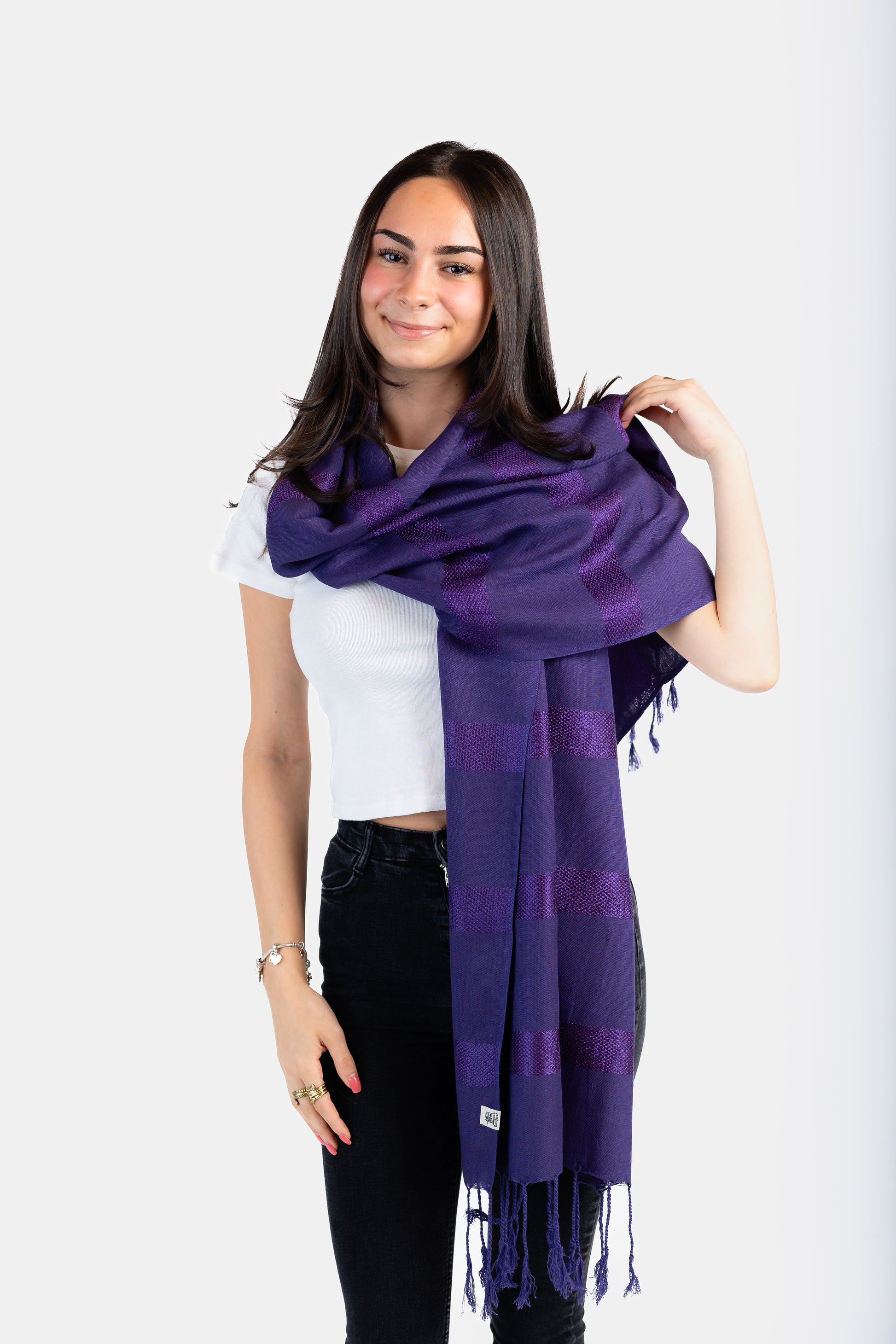 Helyat Handwoven Scarf - Mauve