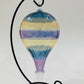 Blown Glass Ornament - Hot Air Balloon Shades of Purple