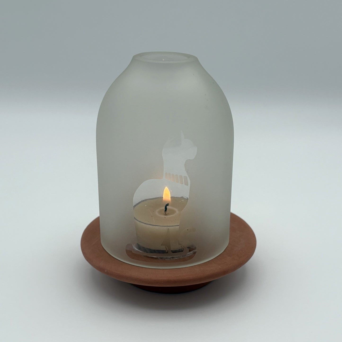 Upcycled Glass Lantern - Bastet